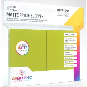 Funda Protectora de Cartas TCG Matte Prime Sleeves Gamegenic 100 Sobres Verde Lima 66x91