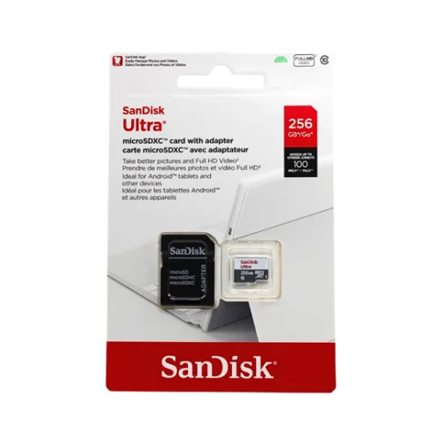 Tarjeta de Memoria Micro SDXC Sandisk Ultra 256GB 100MB/S Clase 10