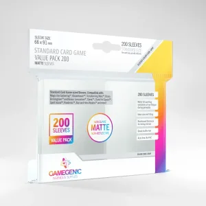 Protector de Cartas Standard Card Game matte GameGenic 200 Sobres 66X91