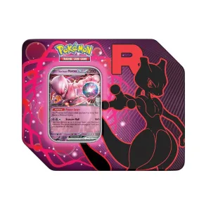 Cartas Pokemon Team Rocket Tin Mewtwo Inglés