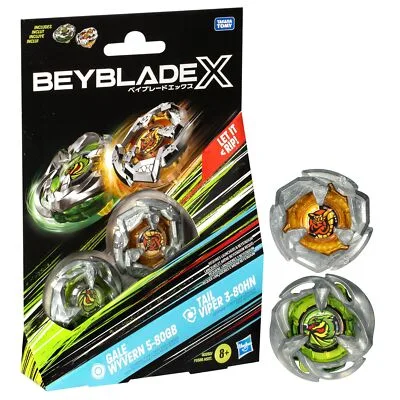 Trompo Beyblade Dual Pack Gale Wyvern 5-80GB x Tail Viper 3-80HN