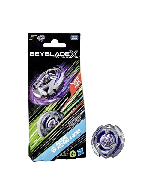 Trompo Beyblade X Booster Single Top Ast - Arrow Wizard 4-80GB Kit de Refuerzo
