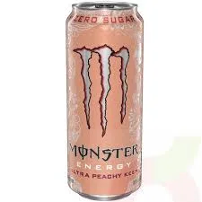 Bebida energetica en lata Monster Energy Ultra Peachy Keen de 473 ml (compra solo en tienda presencial).