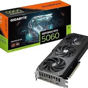 Tarjeta Grafica GIGABYTE GeForce RTX 5060 Gaming OC 8G, 8GB 128-bit GDDR7, PCIe 5.0, WINDFORCE Cooling System, GV-N5060GAMING OC-8GD