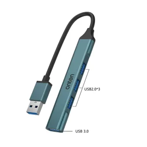 Adaptador HUB USB 4 puertos ONTEN / OTN-5701D