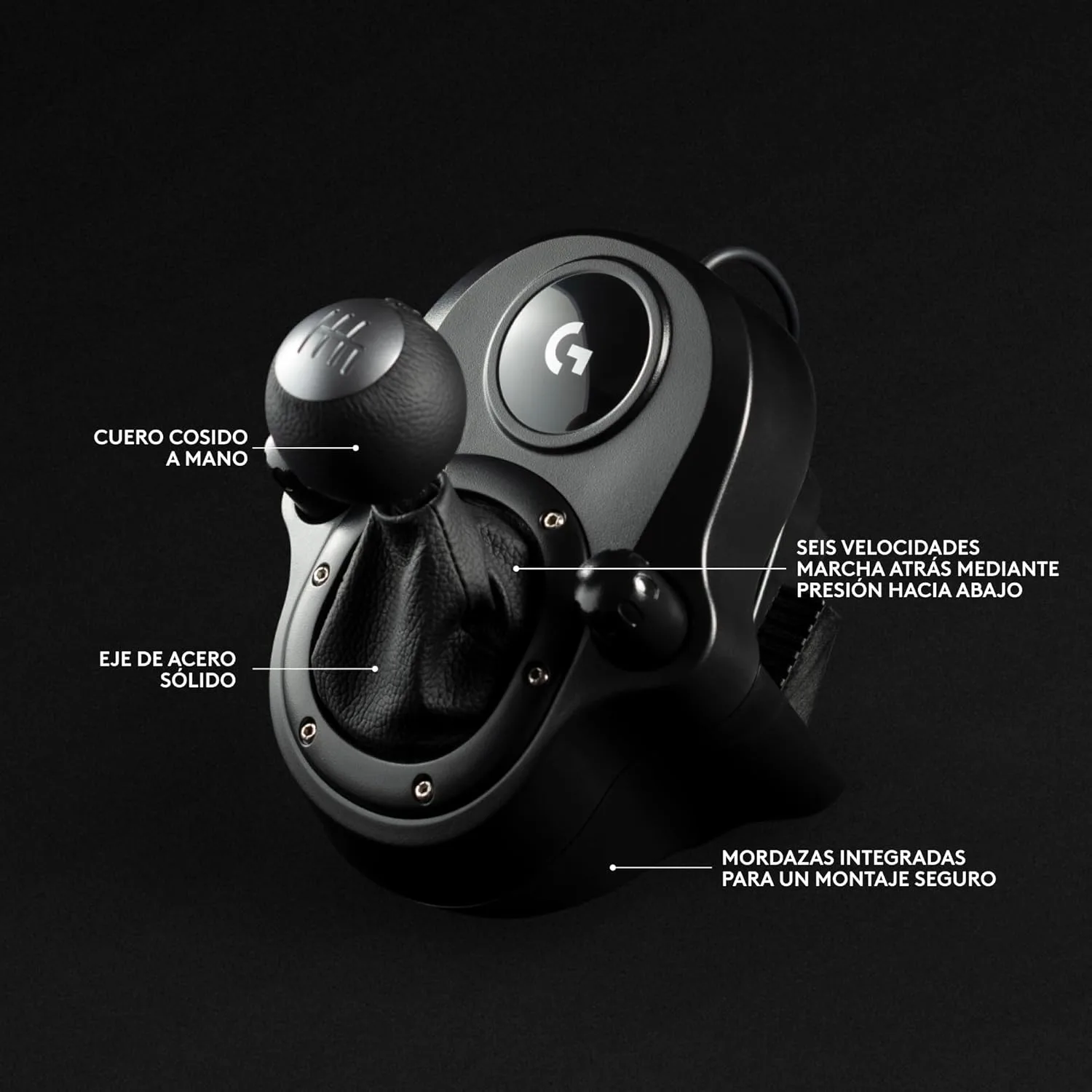 Logitech G G29 SE Driving Force, volante de carreras y pedales, Force Feedback, Cuero auténtico + Palanca de cambio, Para PS5, PS4 y PC, Mac - Negro - Imagen 7