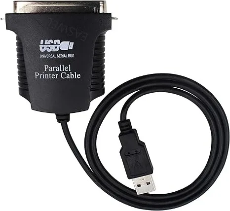 Cable de impresora USB a Paralelo, adaptador de puerto USB de 36 Pines, USB 2.0 to Parallel IEEE 1284 Centronic 36-Pin Printer Cable CN36