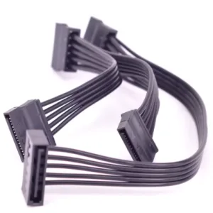 Divisor de Cable de extensión de fuente de alimentación Sata de 1 a 4 puertos de 15 pines para disco duro HDD SSD bay PC servidor multiplicador de puertos SATA