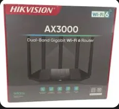 Router Inalámbrico Hikvision DS-3WR30X - Wi-Fi 6, 3000 Mbps, Doble Banda, 5 Antenas de Alta Ganancia