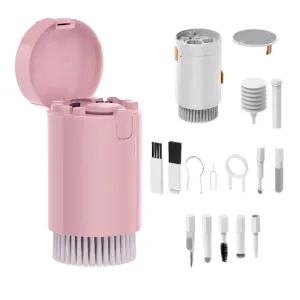 Kit De Limpieza Portátil De Teclado De Cámaras 20 En 1 Rosa