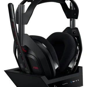 Audifonos Gamer Inalambricos Serie Astro A50 Gen5 + Estación Base Color Negro