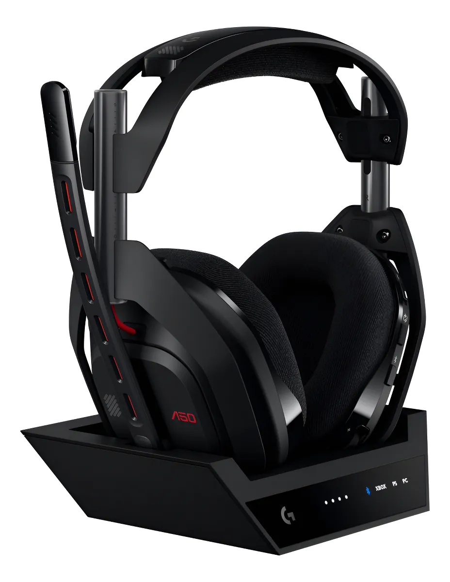 Audifonos Gamer Inalambricos Serie Astro A50 Gen5 + Estación Base Color Negro