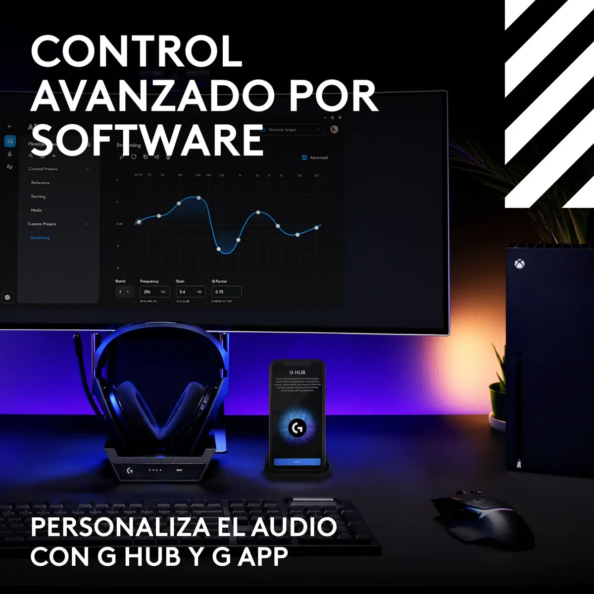 Audifonos Gamer Inalambricos Serie Astro A50 Gen5 + Estación Base Color Negro - Imagen 9