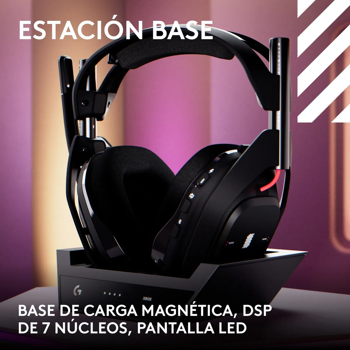 Audifonos Gamer Inalambricos Serie Astro A50 Gen5 + Estación Base Color Negro - Imagen 10