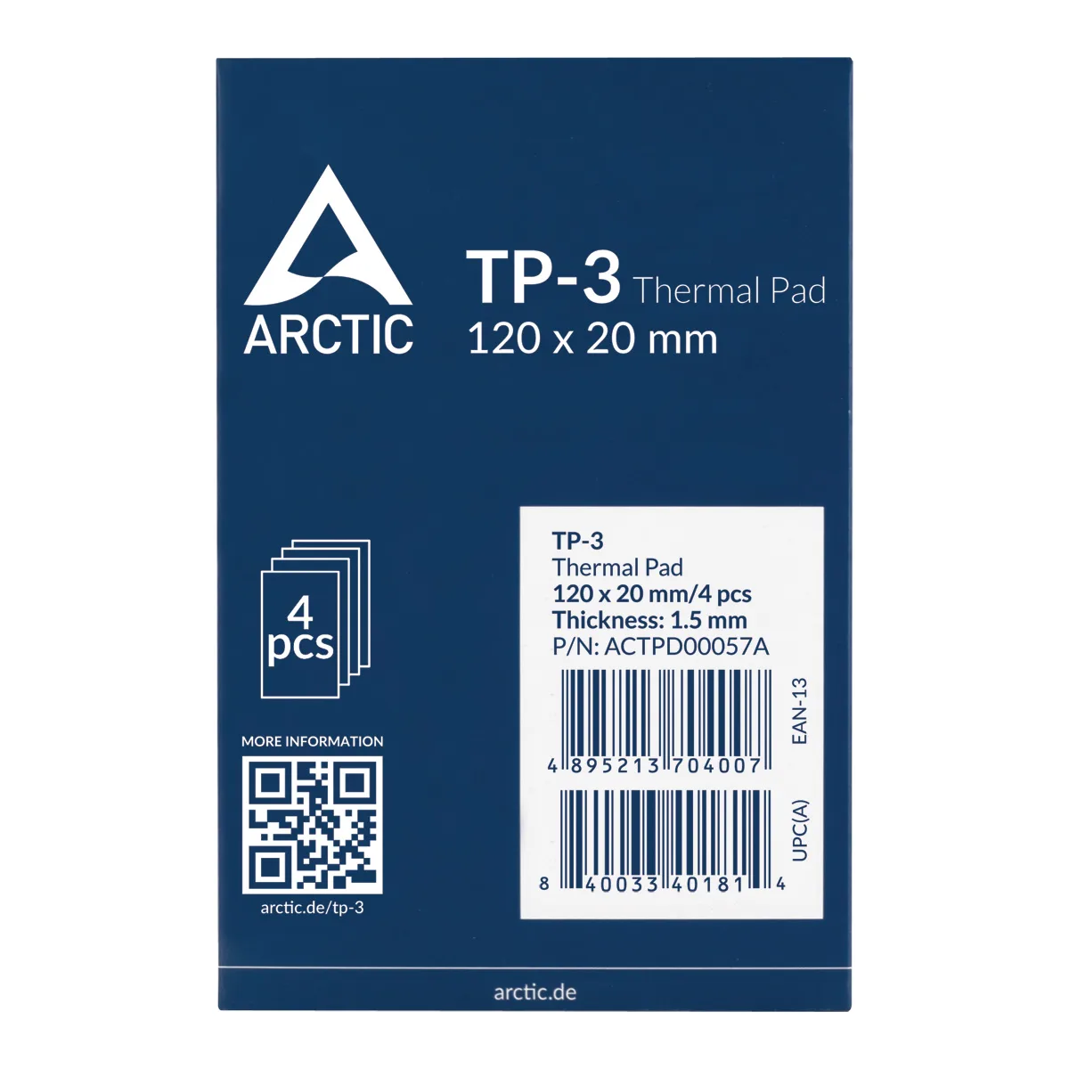Thermal Pad ARCTIC TP-3 120x20m x 1.5mm Espesor