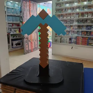 Soporte para Audifonos Impreso en 3D picota de Minecraft