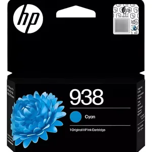Tinta HP Original Cartucho Cartridge HP 938 Cyan