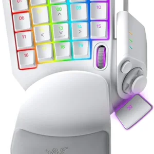 Teclado Gamer Razer Tartarus Pro Mercury, Interruptores de teclas analógico-ópticos - 32 Teclas Programables