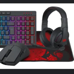 Kit Gamer 4 en 1 Redragon - Teclado K515RGB+Mouse M724+Audífonos H211+Mousepad P016