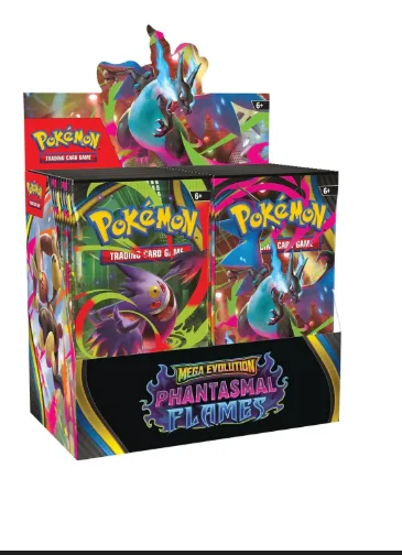 Sobre de Cartas TCG Pokemon Megaevolution Phantasmal Flames Inglés