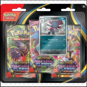 Blister de 3 Sobres Mega Evolución-Fuegos Fantasmales (Phantasmal Flames) Ingles