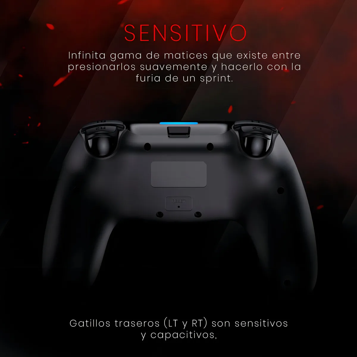 Control Joystick Gamer Redragon Juno G818 Bluetooth / Alambrico, Negro, Panel Táctil, Conector 3.5mm - Imagen 3