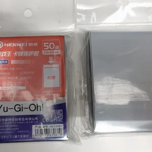 Protectores Fundas para Cartas Henwei Yu-Gi-Oh 63x90 mm 50 unidades Color Gris