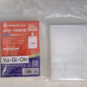 Protectores Fundas para Cartas Henwei Yu-Gi-Oh 63x90 mm 50 unidades Color Blanco