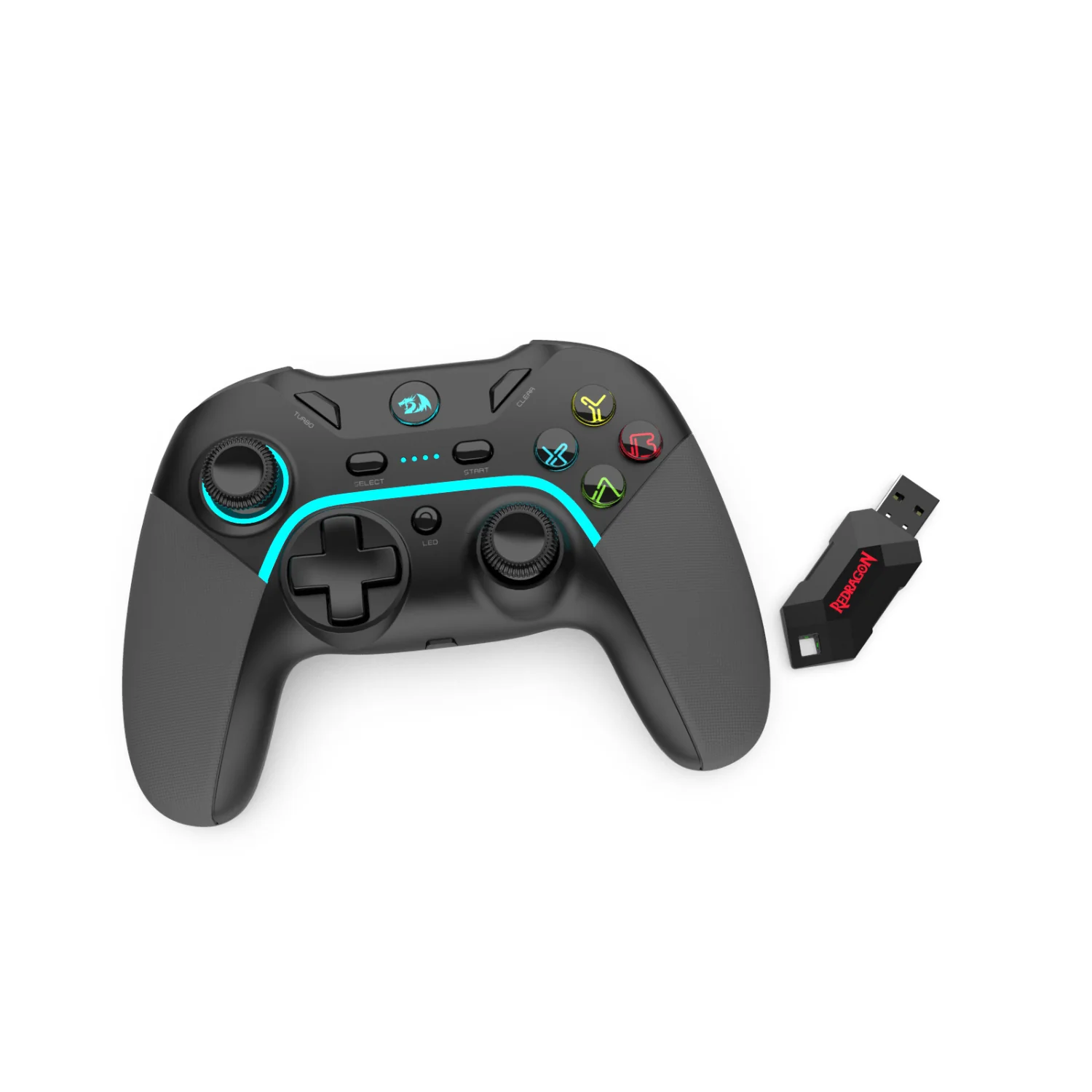 Control Joystick Gamer Redragon Harrow Pro G808 compatible PS3, PC, Android, Windows, Nintendo Switch - Negro - Imagen 9
