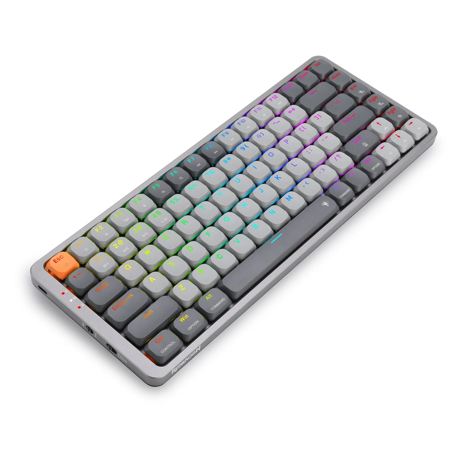 Teclado Gamer Redragon Azure 75% Low Profile K652GG-RGB-PRO Español Inalambrico - Imagen 3