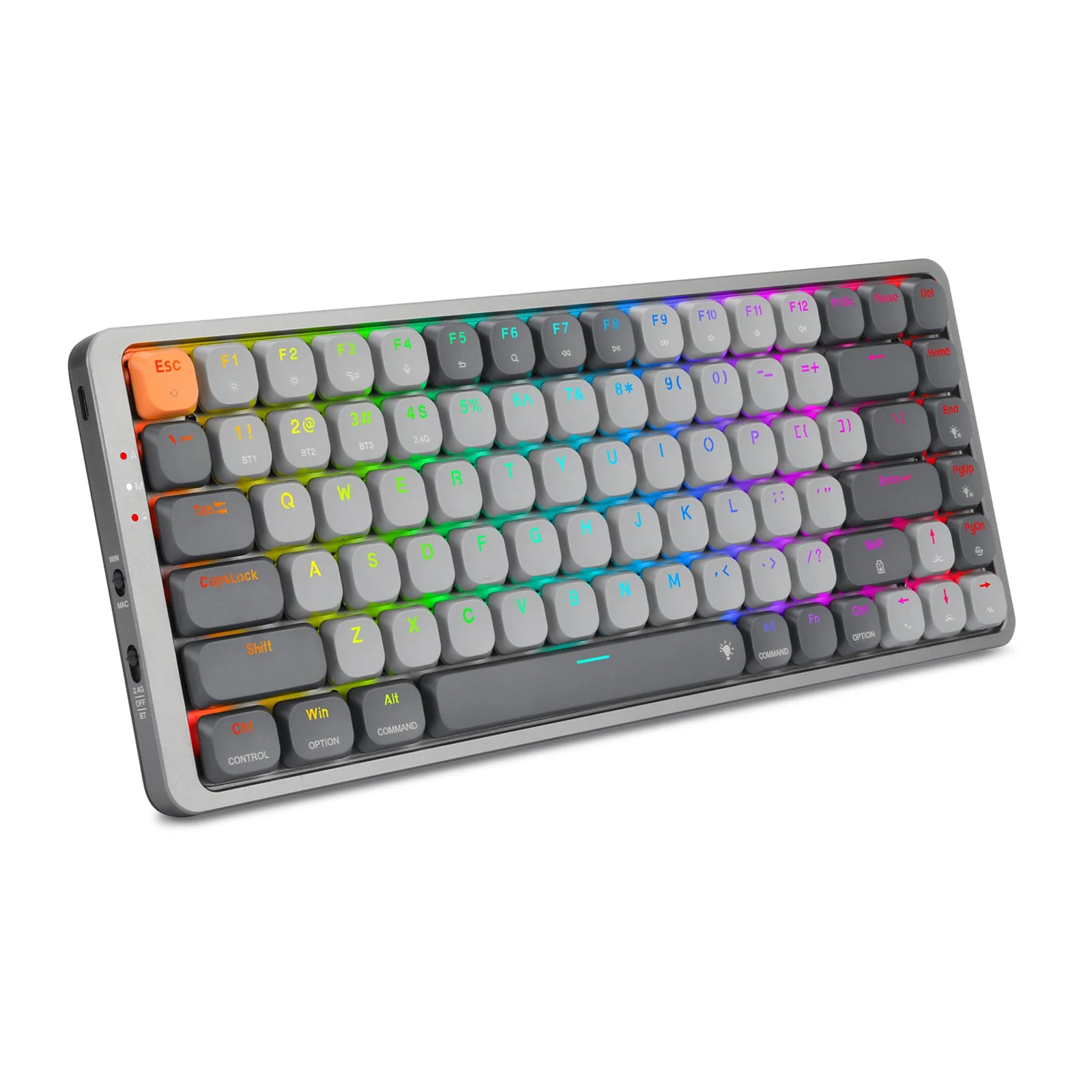 Teclado Gamer Redragon Azure 75% Low Profile K652GG-RGB-PRO Español Inalambrico - Imagen 6