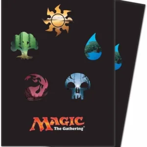 Fundas Protectoras para Mazo con 5 Simbolos de Mana para Magic: The Gathering (paquete de 80) – Ultra Pro Card Sleeves