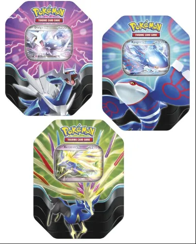 Cartas Pokemon Lata Leyendas Azules Español Kyogre ex/ Xerneas ex/ Dialga ex