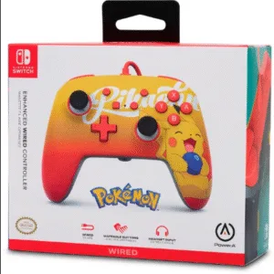 Control Joystick Alambrico de Nintendo Switch Oran Berry Pikachu