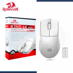 Mouse Redragon K1NG PRO (M916W PRO 4K) Blanco