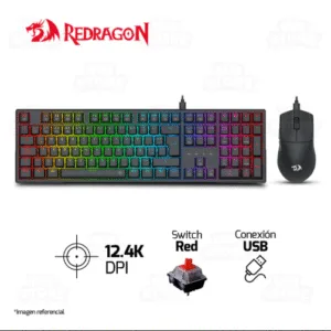 Kit Gamer Redragon Teclado y Mouse S146-SP Teclado K668 + M724