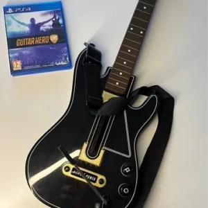 Guitarra Hero Power + Juego Guitar Hero Live PlayStation 4 + Adaptador Inalámbrico (Semi Nuevo)