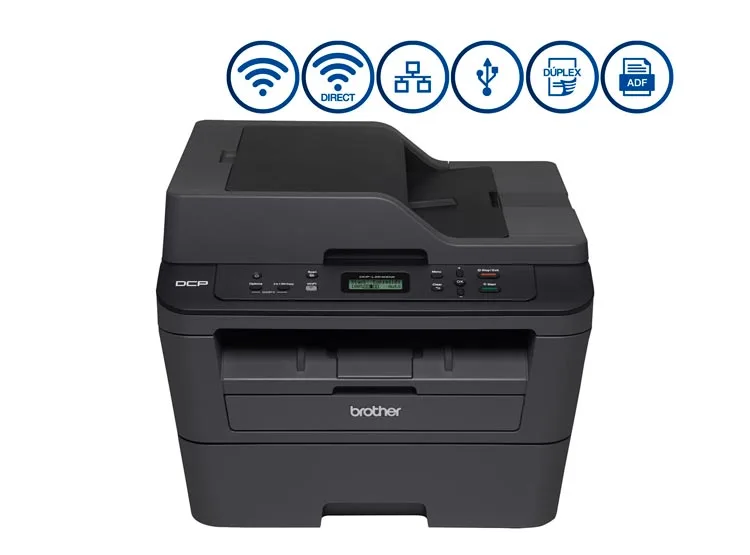 Impresora Multifuncional Láser Blanco y Negro DCP-L2540DW WiFi-Direct / Ethernet / Dúplex / ADF