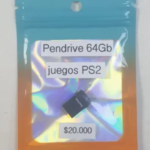 Memoria USB cargada con 20 juegos de PS2 64 Gb (Resident Evil 4, GTA San Andreas,Silent Hill 2: Director's Cut, Dragon Ball Z: Budokai Tenkaichi 3 y más)