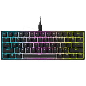 Teclado Mecánico Gamer Corsair K65 RGB MINI 60% Negro Cherry MX Speed Inglés US