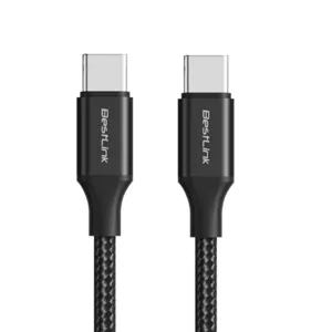 Cable de carga USB-C a USB-C 100W Trenzado Bestlink / Mod. BL-CHCBMC100