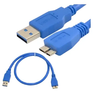 Cable USB 3.0 Macho a Micro USB 3.0 Azul 0.5 Mts