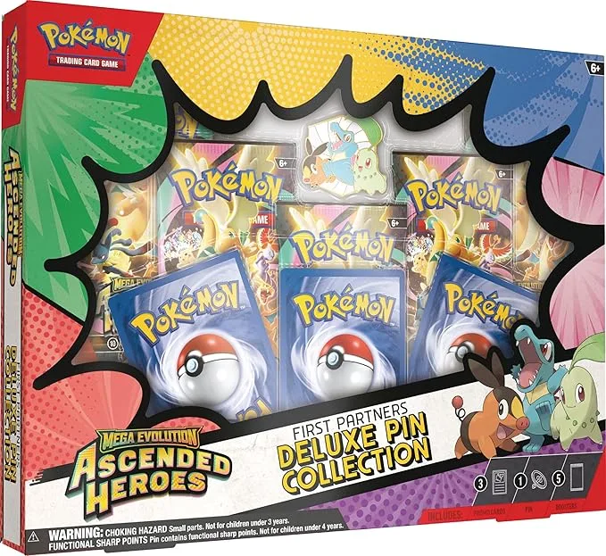 Pokémon TCG: Mega Evolution - Ascended Heroes First Partners Deluxe Pin Collection Ingles
