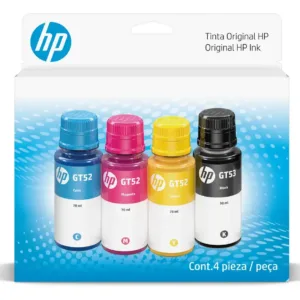 Pack de 4 botellas de tinta HP GT53/GT52