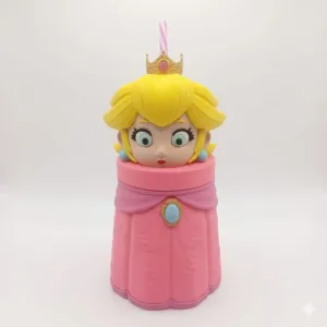 Vaso 3D de la Princesa Peach
