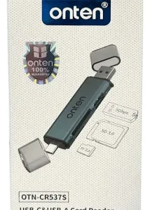 Lector de Memorias Dual SD + Micro SD USB 3.0 (Ontop OTN-CR537S)