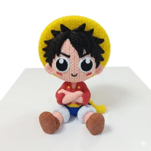 Figura 3D Luffy Knitted One Piece