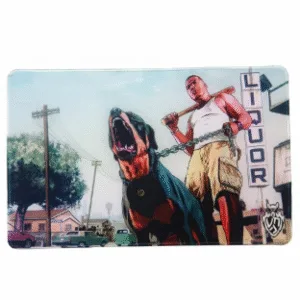 Playmat - Mousepad 35X60Cm Diseño GTA V: Franklin y Chop