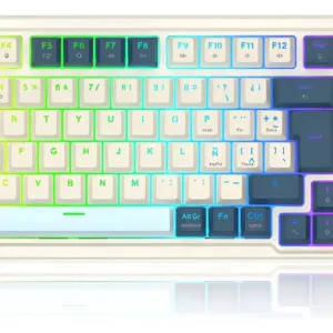 Teclado Redragon Eisa PRO K686WB RGB PRO SP (Blanco y Azul)