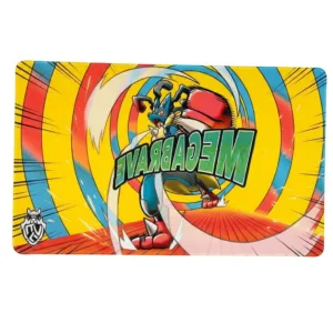 Playmat - Mousepad 35X60Cm Diseño Pokemon Mega Lucario Aura Strike